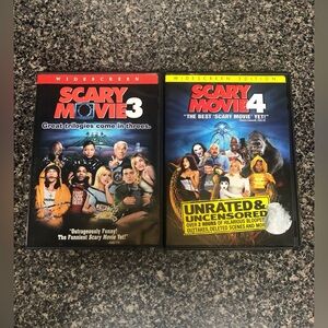 SCARY MOVIE 3 AND 4 DVD’s  (Comedy Horror)